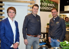 Koen Nederveen, Johan van der Zee en Rogier Schoone van Agrico/Bioselect.